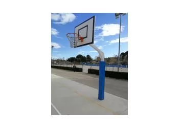 Protección poste cuadrado baloncesto - Doble "L" con cierre velcro